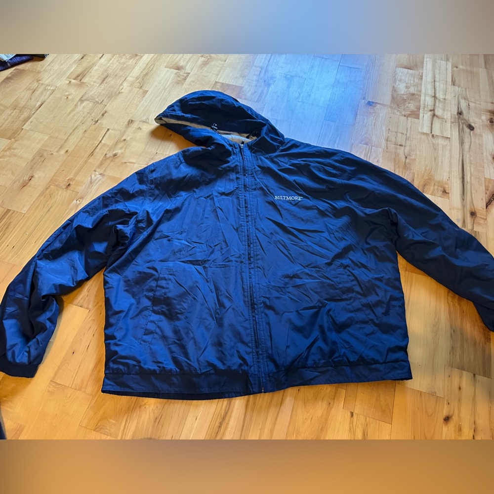 Like New Blue Biltmore Windbreaker